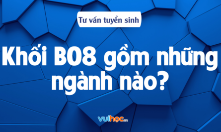 khối b08 gồm những môn nào