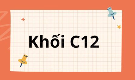 khối c12 gồm những môn nào