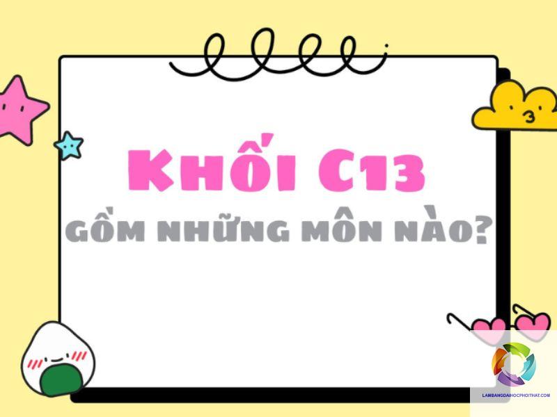 khối c13 gồm những môn nào - Image 3