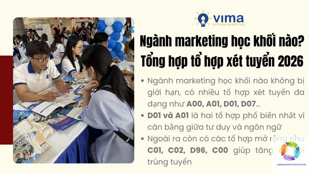 khối d01 có xét tuyển marketing không