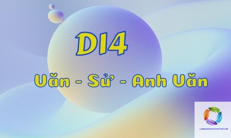 khối d14 gồm những môn nào - Image 1