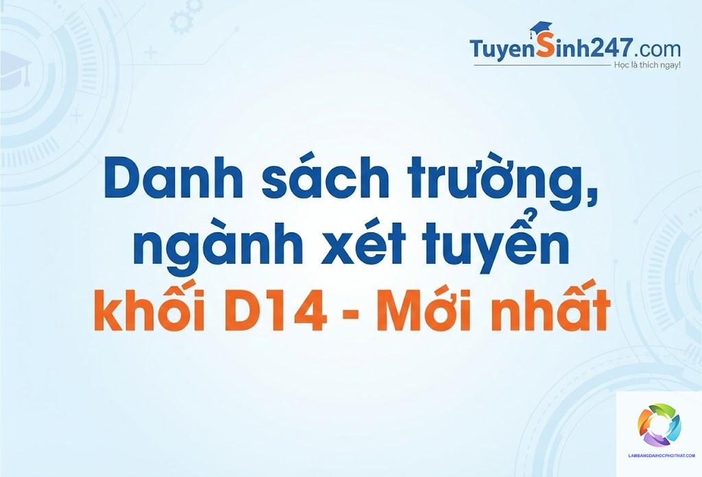 khối d14 xét tuyển ngành nào - Image 3