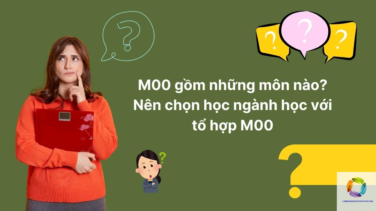 khối m00 học ngành gì