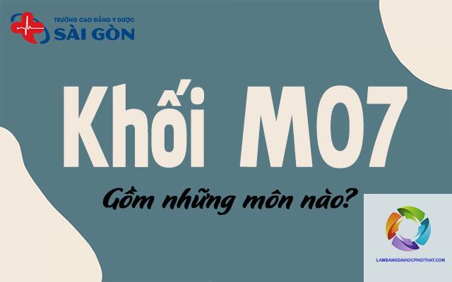 khối m07 gồm những môn nào