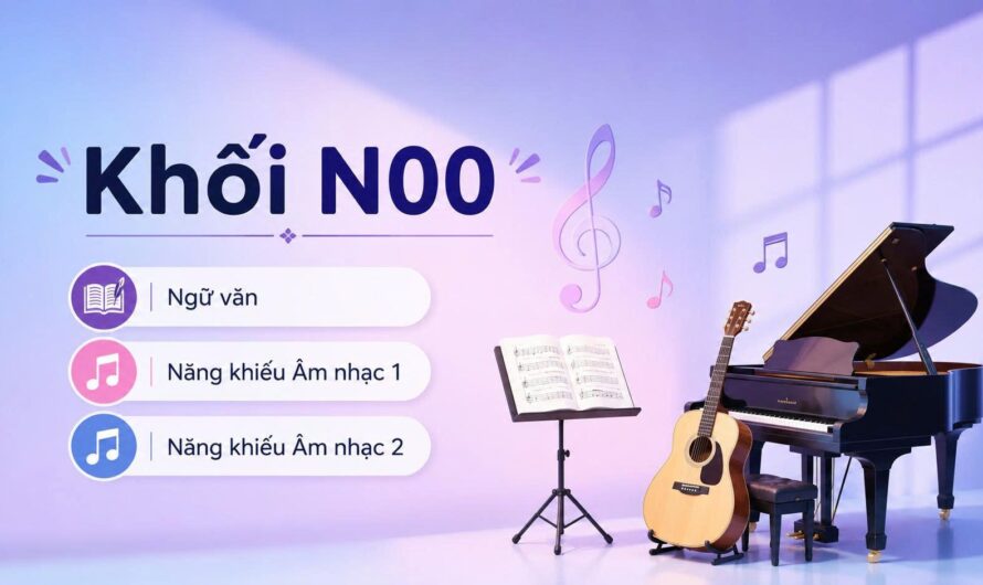Khối N00 gồm những ngành âm nhạc nào? Cẩm nang toàn diện cho thí sinh