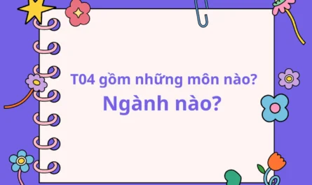 khối t04 gồm những môn nào