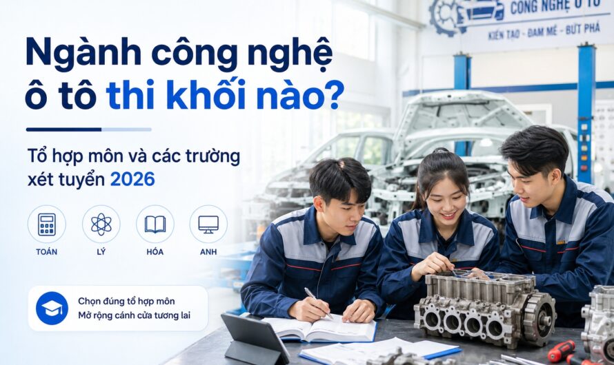 Ngành Công Nghệ Kỹ Thuật Ô Tô Xét Tuyển Khối Nào? Cẩm Nang Toàn Diện Cho Thí Sinh 2025