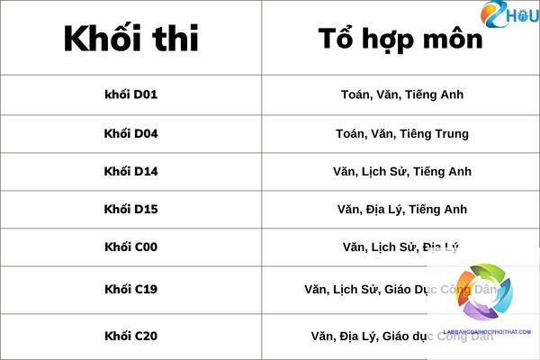 ngành ngôn ngữ trung quốc xét tuyển khối nào